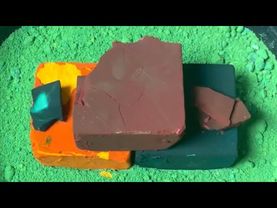 Trio of Dyed Fresh Chalk Blocks