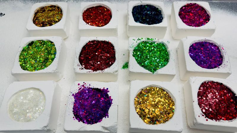 Fresh Gym Chalk  Glitter Bomb | Requested @humairahumo4800 | Gym Chalk ASMR Bomb Crush