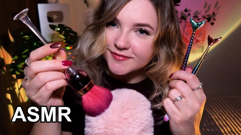 Нежный АСМР с кисточками °❀⋆.ೃ࿔*:･