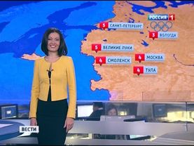 Татьяна Савина - "Вести. Погода" (13.11.13)
