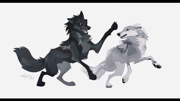 Fullbody commission for clockworkcanine TIMELAPSE