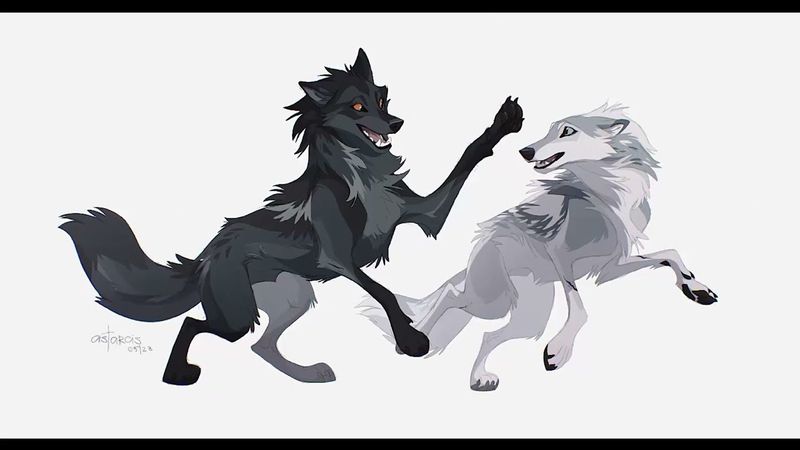 Fullbody commission for clockworkcanine TIMELAPSE