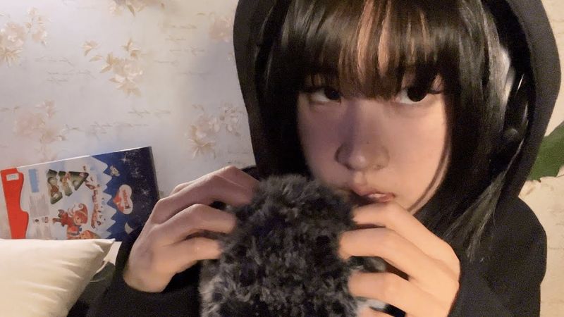 ASMR Do your favorite fluffy MIC SCRATCHING for 30mins again!(w/ inaudible whisper)