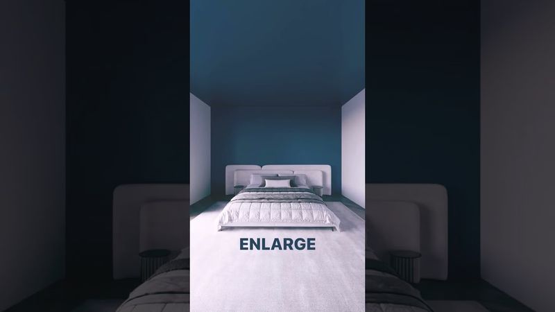 How Paint Color Can Visually Impact The Size Of A Room? 💖😍😇 #home #bedroom #color #shorts #trending