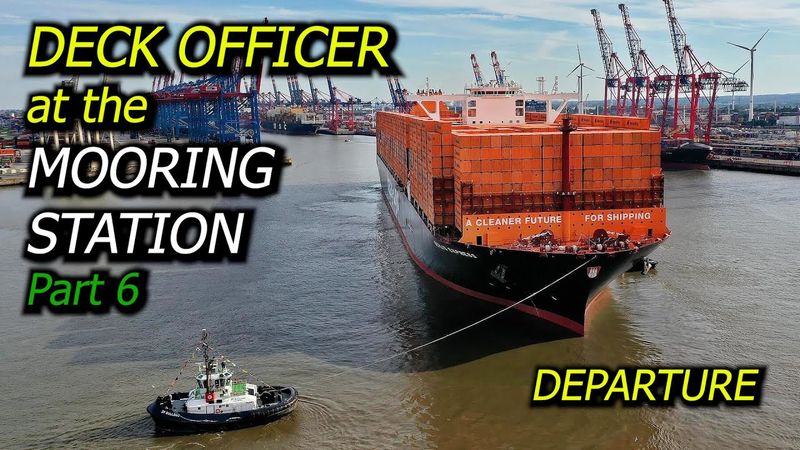 Oficial de convés na estação de atracação. Parte 6 - Partida.