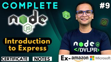 🚀🔥  Lecture 9: Introduction to express.js | NodeJS Complete Course ❤️ in Hindi | Notes Certification