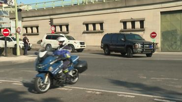 French drug kingpin Mohamed Amra arrives at Paris courthouse | AFP