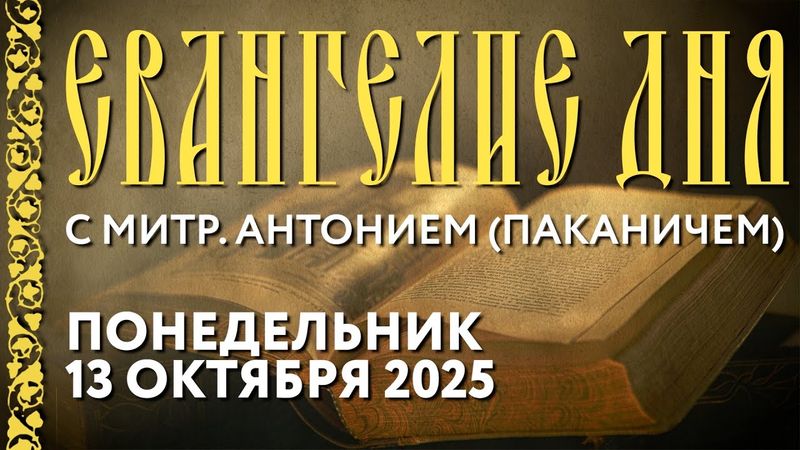 Толкование Евангелия с митр. Антонием (Паканичем). Понедельник, 13 октября 2025 года.