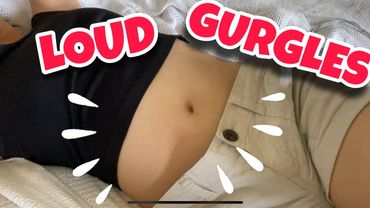 17 Minutes of LOUD Upset Stomach Growing After a HUGE Stuffing | AsianBellyGirl ASMR