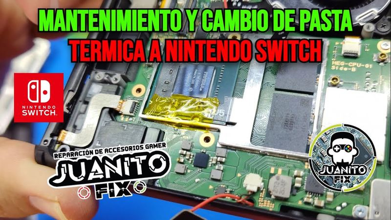 Mantenimiento y cambio de pasta térmica a Nintendo Switch OLED