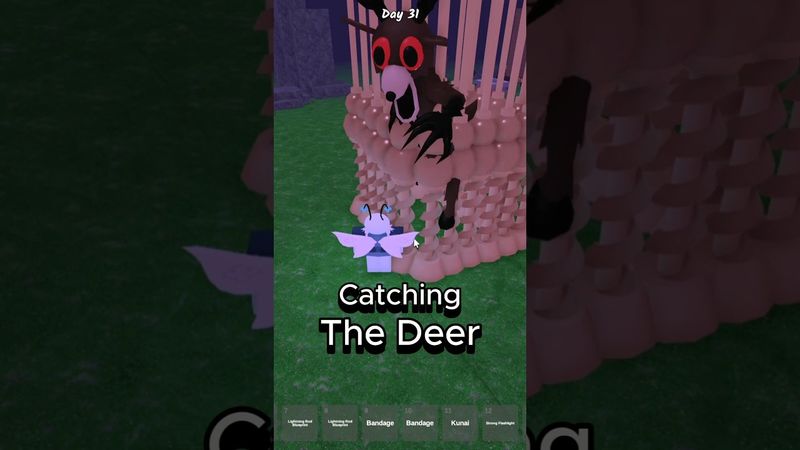 Catching The Deer 🦌 99 nights in the forest #99nightsintheforest #99nights #roblox