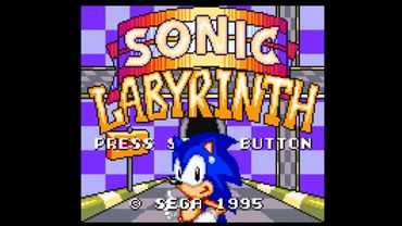 Sonic Labyrinth Title Screen (GameGear)