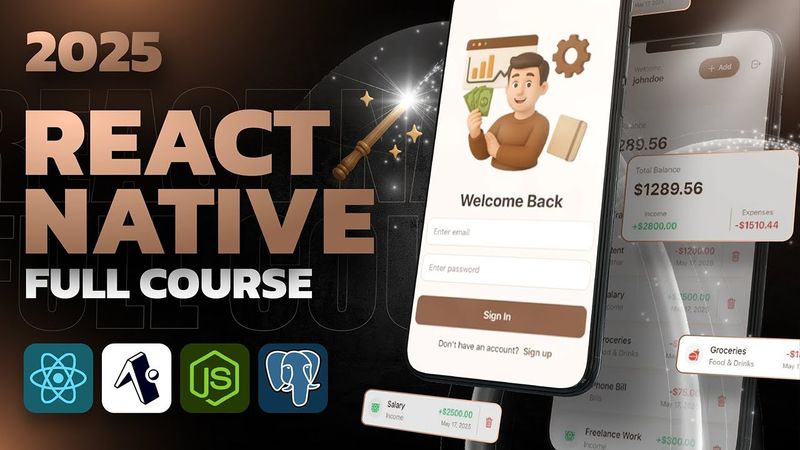 Build a Full Stack Mobile Application with React Native & Expo - React Native Tutorial