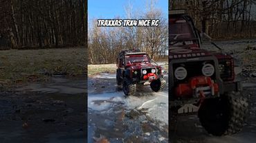 RC taxxas trx4 scale 1/10   acceleration on ice.