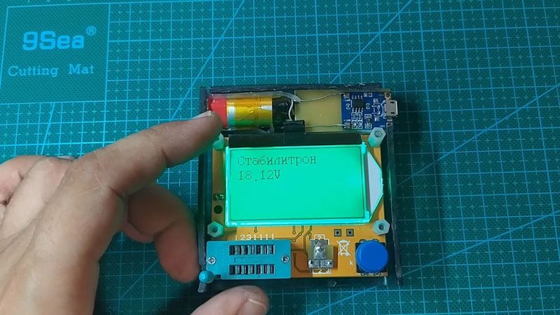 Добавление функции проверки стабилитронов в LCR-T4 и корректной работы от Li-ion аккумулятора 3,7В