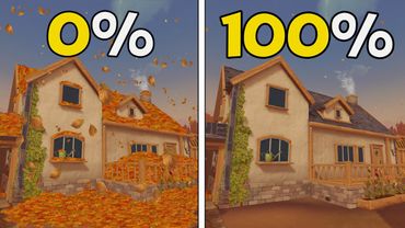 Я на 100% убрал все листья в Leaf it Alone