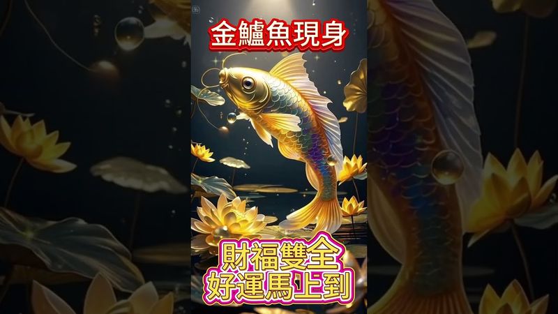 【金鱸魚現身 財運貴人齊來，好運馬上到 】接了，轉發，好運來！#生肖 #財運 #運勢 #屬相 #風水 #命理