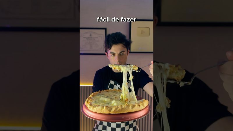 A ÚNICA FORMA FÁCIL DE FAZER PIZZA EM CASA!!! 😋 #receitas #receitafacil #receitacaseira #pizza