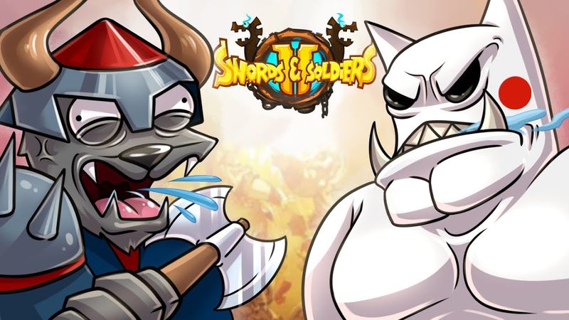 УПОРОТЫЕ БИТВЫ. ВИКИНГИ ПРОТИВ ДЕМОНОВ :D Swords and Soldiers