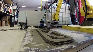 Прототип печатающей головки для подачи строительной смеси