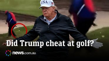 Trump caught cheating on golf course in Scotland