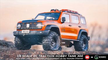 E3S-RC / Traction Hobby Tank 300 - Rc Crawler 4x4 Rc Car / Driving on Rock