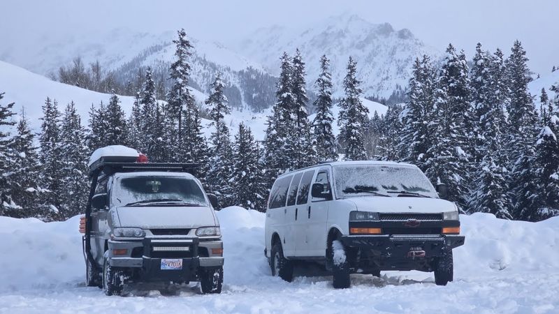 Freezing cold Winter Van Life / One Mountain after Another