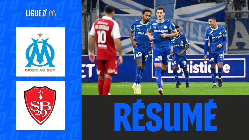 Greenwood et Aubameyang EFFICACES, L'OM PUNIT Brest | 12ème journée - Ligue 1 McDonald's 25/26