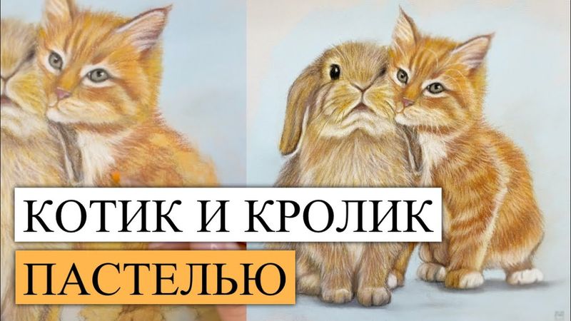 РЫЖИЕ КОТ И КРОЛИК ПАСТЕЛЬЮ