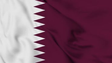 QATAR FLAG WAVING ANIMATION 3D flag animation/ FREE FOOTAGE/ Loop video