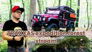 RC Traxxas TRX-4 Defender  scale 1/10 forest stream expedition