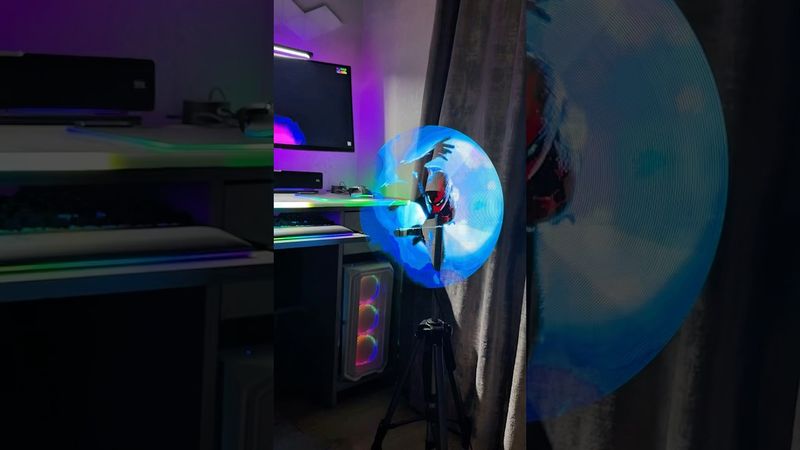 This looks Unreal 😍 #3d #hologram #ledlights #shorts