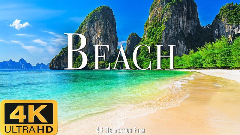 ساحل - شگفتی جادویی - فیلم آرامش بخش با کیفیت 4K - موسیقی آرام