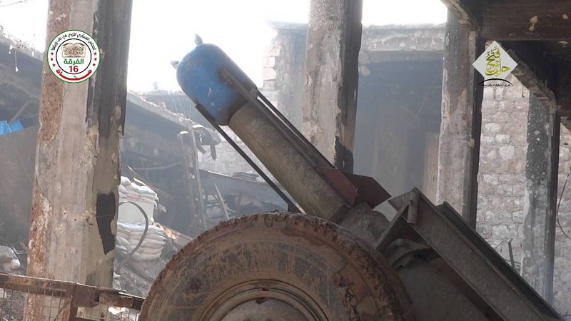 حلب - الخالدية || استهداف مبنى الغاز بوابل من جرر جهنم وتدميره