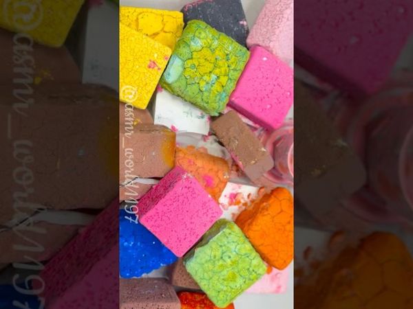 Pasted Blocks #rainbowsoap #oddlysatisfying #relax #crushingtime #satisfying