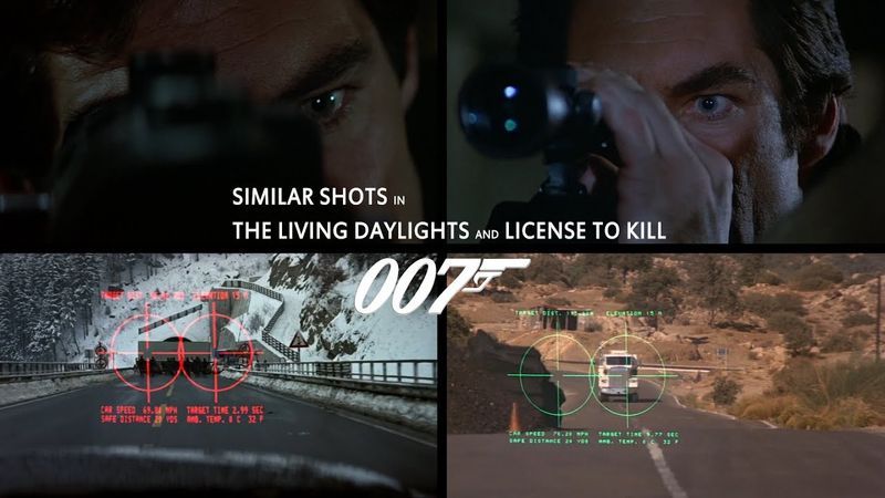Similar Shots in The Living Daylights and License To KIll