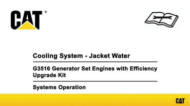 G3516 Generator Set Engines Cooling System   Gas Engine Jacket Water
