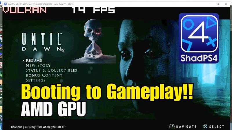 Until Dawn (2015) PC In Game! - SHADPS4 0.10.1 RX 580