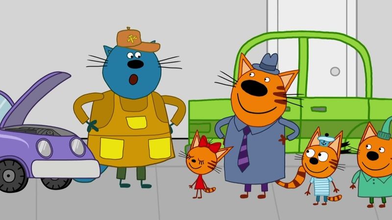 Три Кота | Автосервис | Мультфильмы для детей | Новая серия 148 🚗🔨🔧