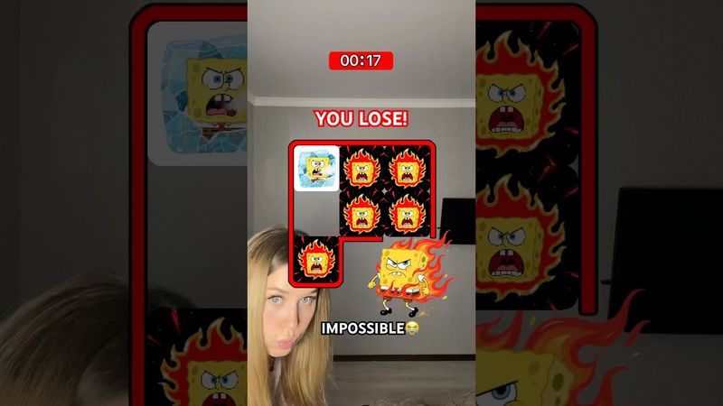 SpongeBob’s Challenge😭IMPOSSIBLE😭#shorts