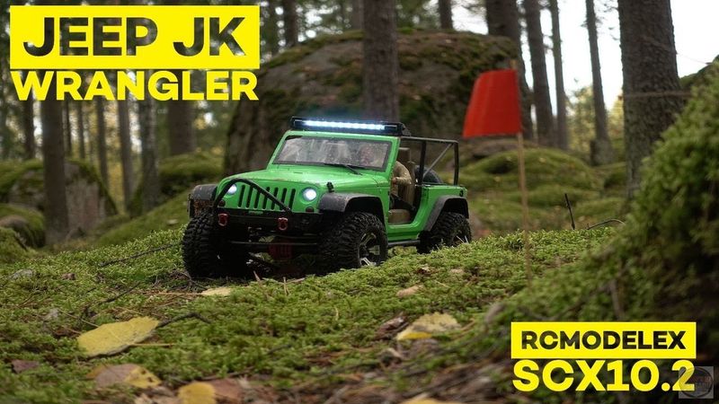 RC Truck 4x4 Jeep Wrangler JK - Forest trail - RCModelex - Axial SCX10ii
