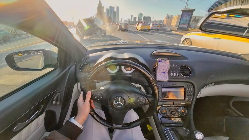 MERCEDES SL 55 от ПЕРВОГО ЛИЦА | Тест-драйв по Москве