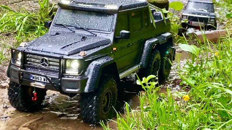 RC CRAWLER Mercedes G500 6x6, RC MUD ACTION!! RC TRAIL TRUCK CARS 4x4, Remote control