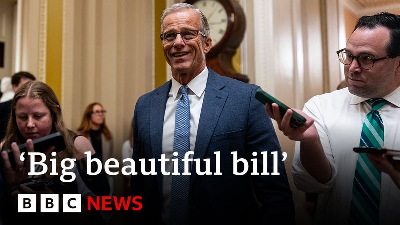US Senate holds marathon vote on Donald Trump's 'big beautiful bill' | BBC News