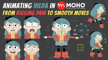 Animating Hilda in Moho: From Rigging Pain to Smooth Moves!