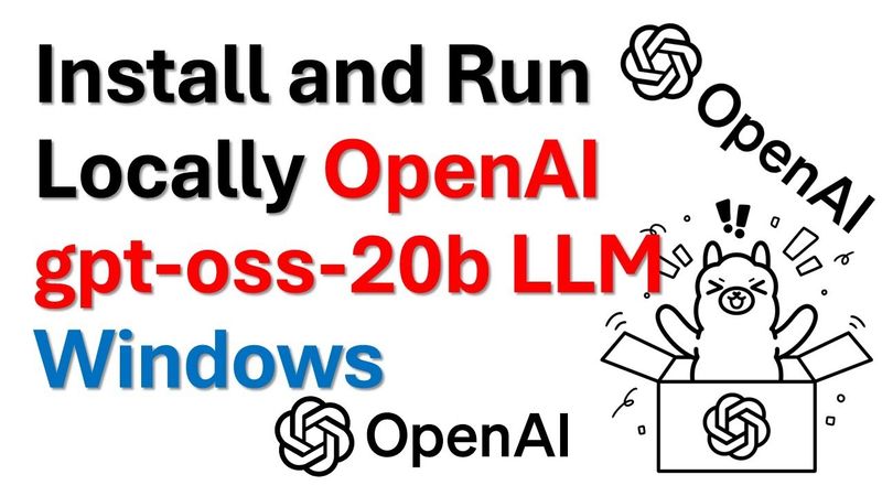 Instalar e executar localmente o OpenAI gpt-oss-20B LLM no Windows - Modelo OpenAI mais recente