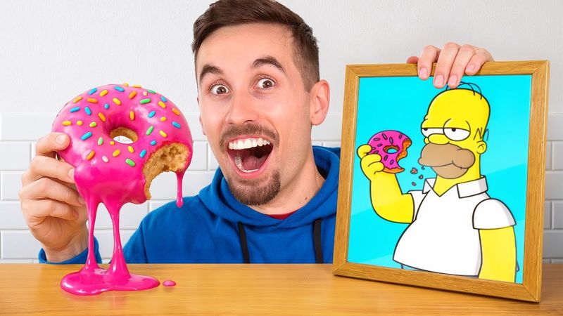 MANGIO per 48H solo CIBO dei CARTONI ANIMATI!!