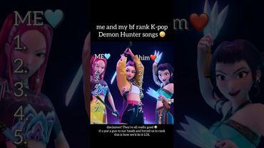 me and my bf rank K-pop Demon Hunter Songs 🤪 || #kpopdemonhunters #kpop #foryou #fyp