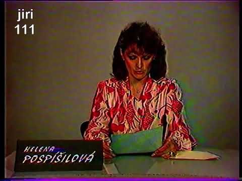 Выпуск новостей, диктор, программа передач и конец эфира (ČST Чехословакия,17.07.1982)