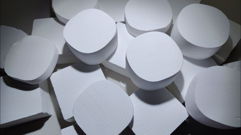 Pure white crunchy chalk丨纯白健身房粉笔丨ASMR